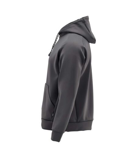 Sweat À Capuche Motif/style Uni Customised Homme Gris Pierre Mascot