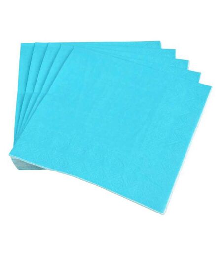 Lot de 20 Serviettes en Papier Vitamine 33x33cm Bleu