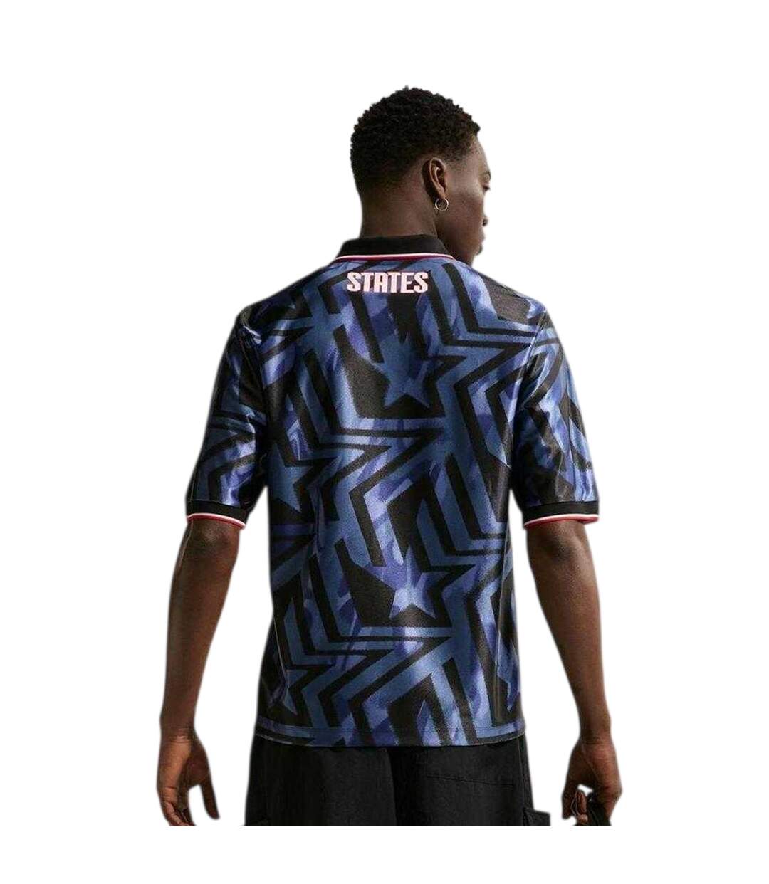 T-shirt Manches Courtes Motif/style Usa Homme Bleu Marine Rouge Nike-2