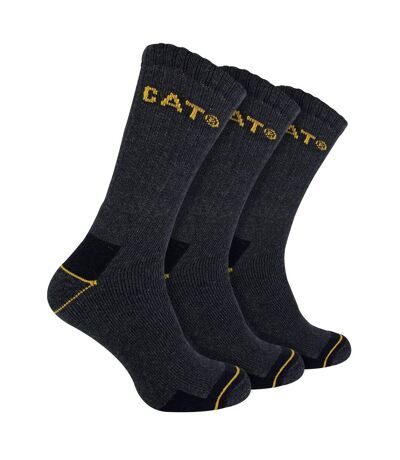 Mens 3 Pack Real Work Socks with Cushioned Heel & Toe