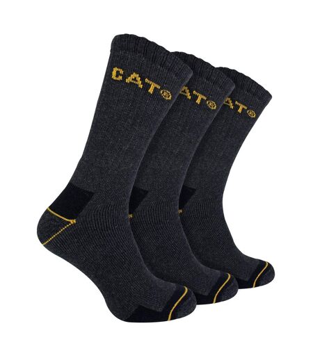 Mens 3 Pack Real Work Socks with Cushioned Heel & Toe