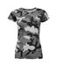 SOLS Womens/Ladies Camo Short Sleeve T-Shirt (Gray Camo)