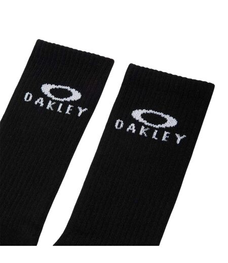 Pack Of 3  Mens Ellipse Crew Socks  Blackout Oakley