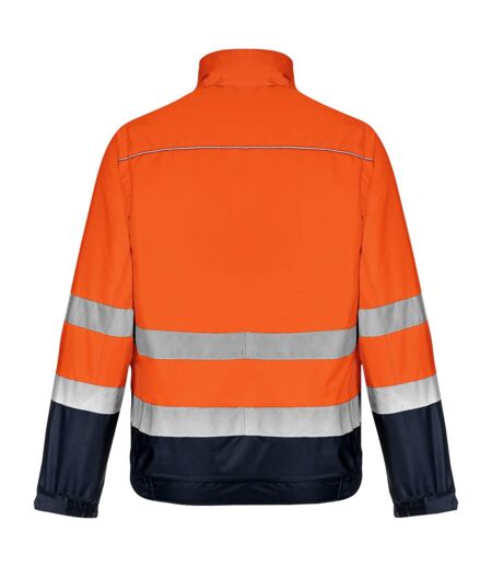 Blouson de travail Würth MODYF 2 en 1 haute-visibilité orange/marine