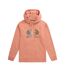 Sweat à capuche maya femme rose Animal