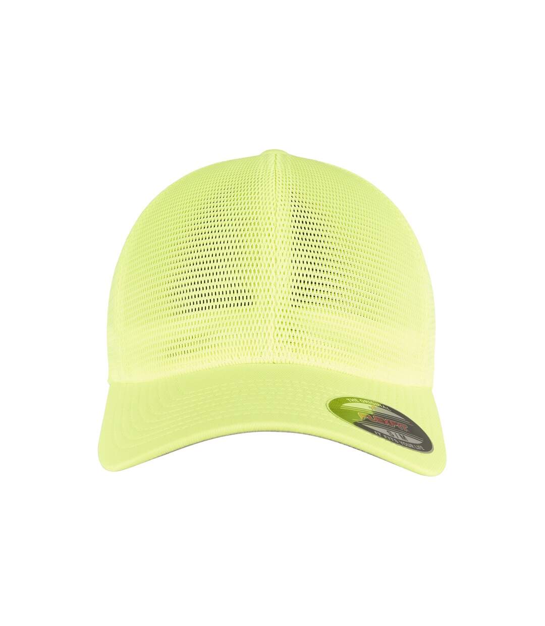 Unisex adult 360 omnimesh mesh cap neon yellow Flexfit-4
