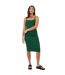 Robe Moulante Bretelles Fines Motif/style Floral Femme Noir Vert Brave Soul-1