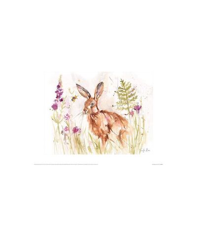 Jennifer Rose Hazy Afternoon Print (Brown/Green/Purple) (40cm x 50cm)