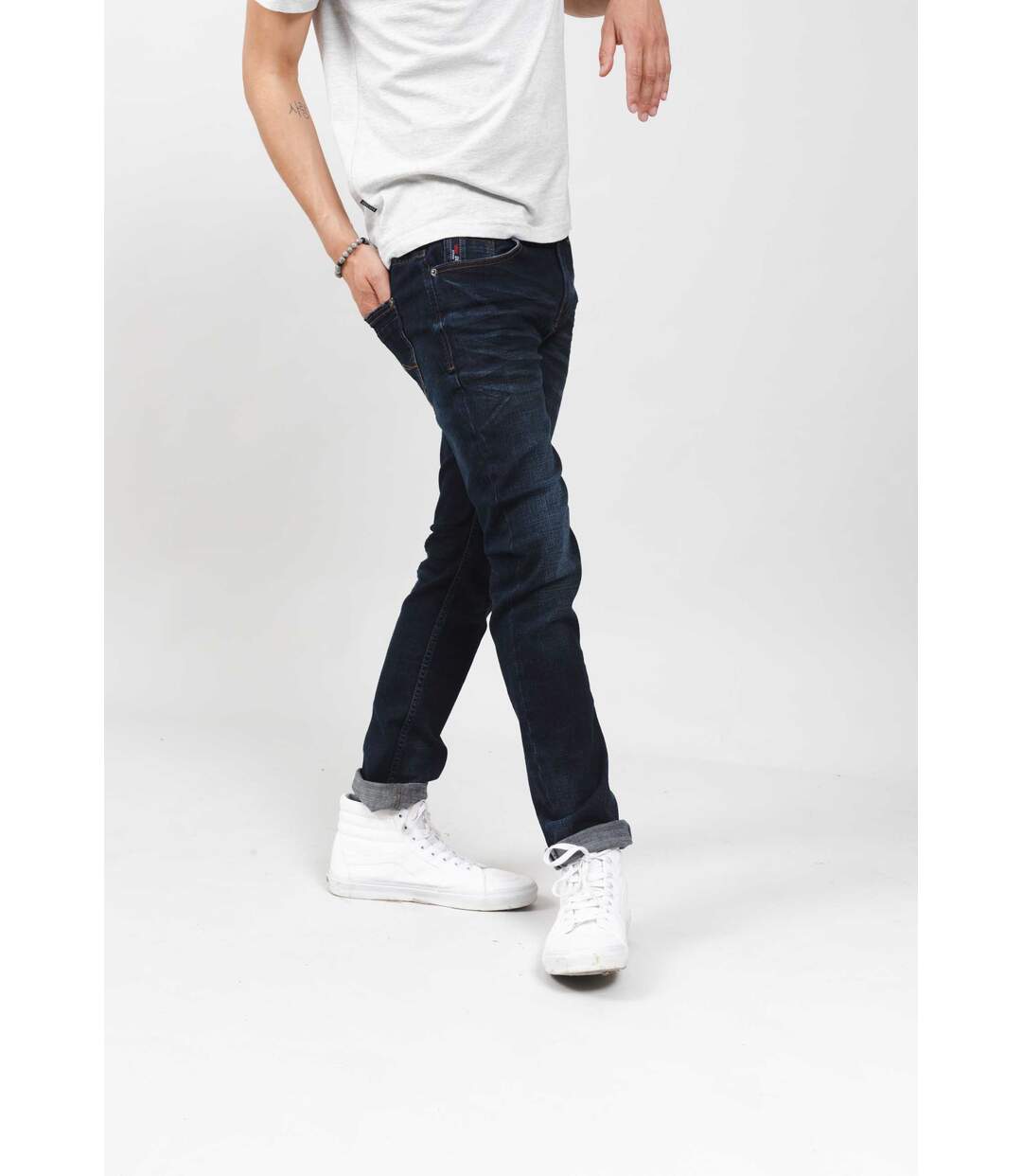 Jeans slim effet usé CARLOS-4