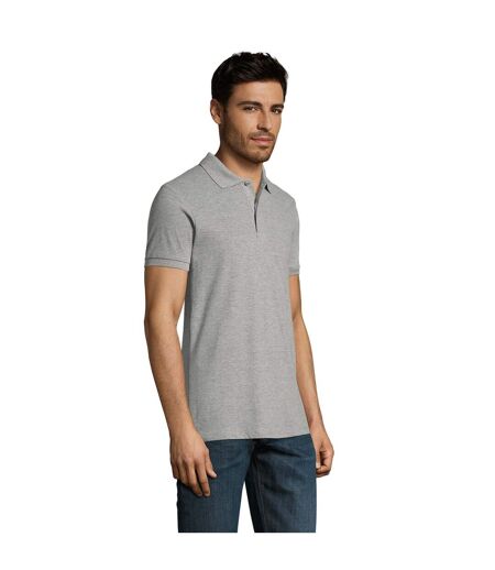 Polo Perfect Homme Gris Chiné SOLS
