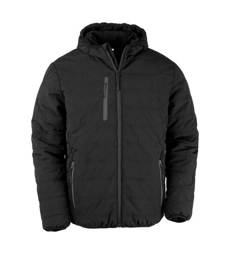Doudoune Matelassée Compass Homme Noir Result Genuine Recycled