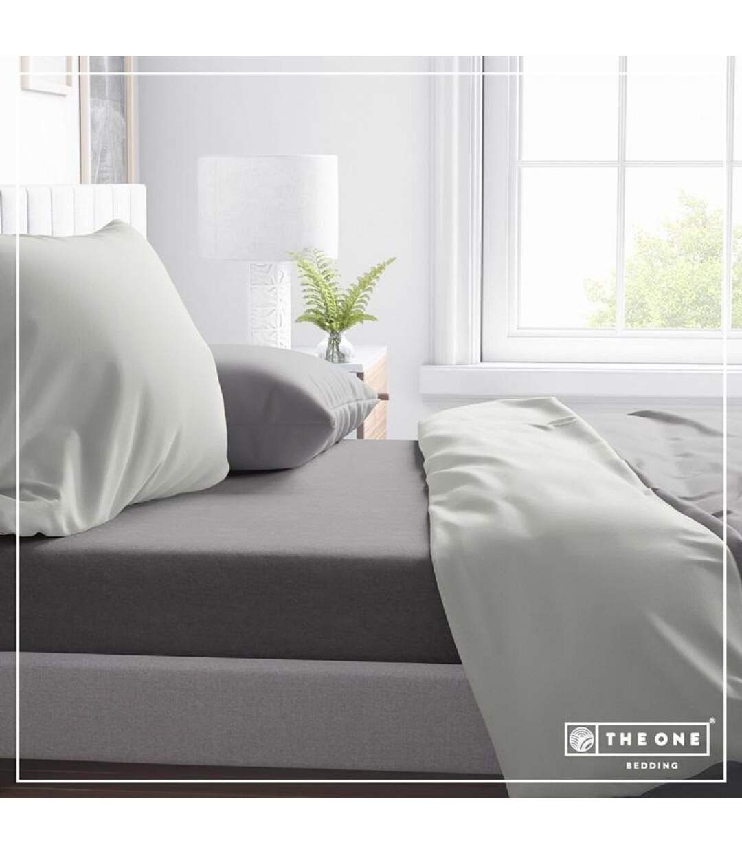 Drap housse - 100x220 - gris foncé - T1-FS100-1