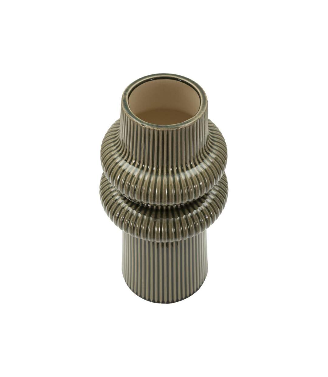 Vase Design en Céramique Armony 36cm Vert-2