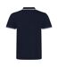 Polo homme bleu marine / blanc AWDis-2