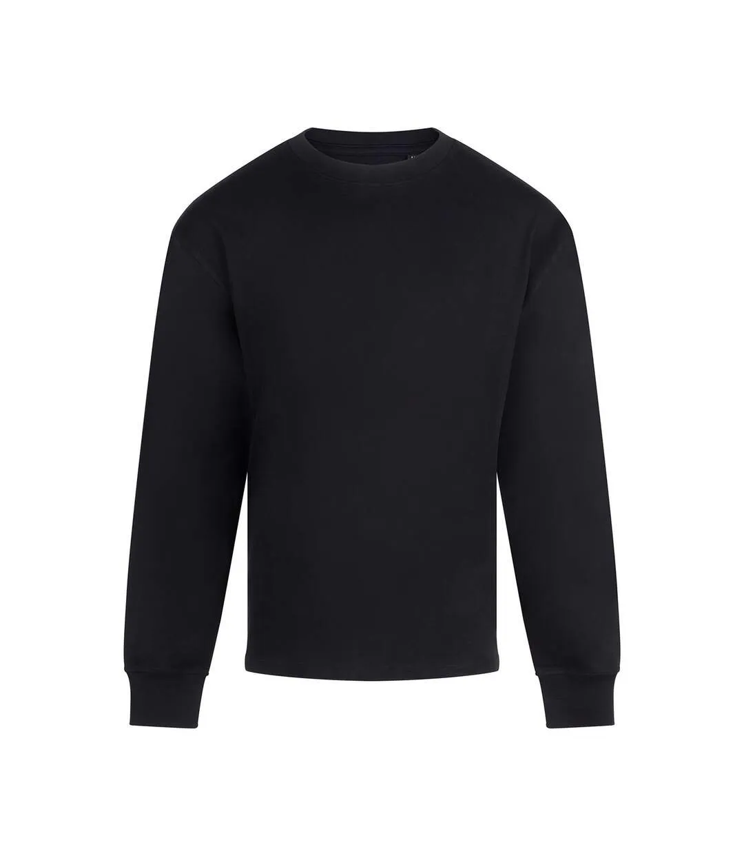 Mens Headline Heavyweight Long-sleeved T-shirt Black Anthem-1