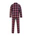 Ensemble De Pyjama Homme Rouge Bleu Marine SF-3