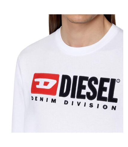 T-shirt Manches Longues Blanc Homme Diesel Division - XL