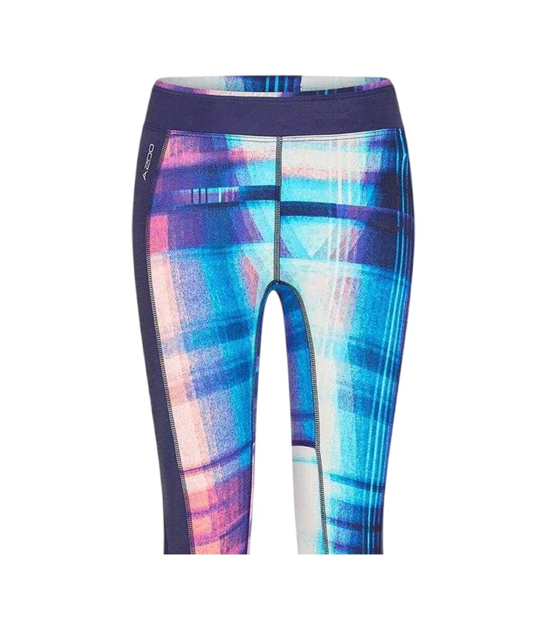 Womens/ladies Performance Gym Leggings Multicoloured Skins-3