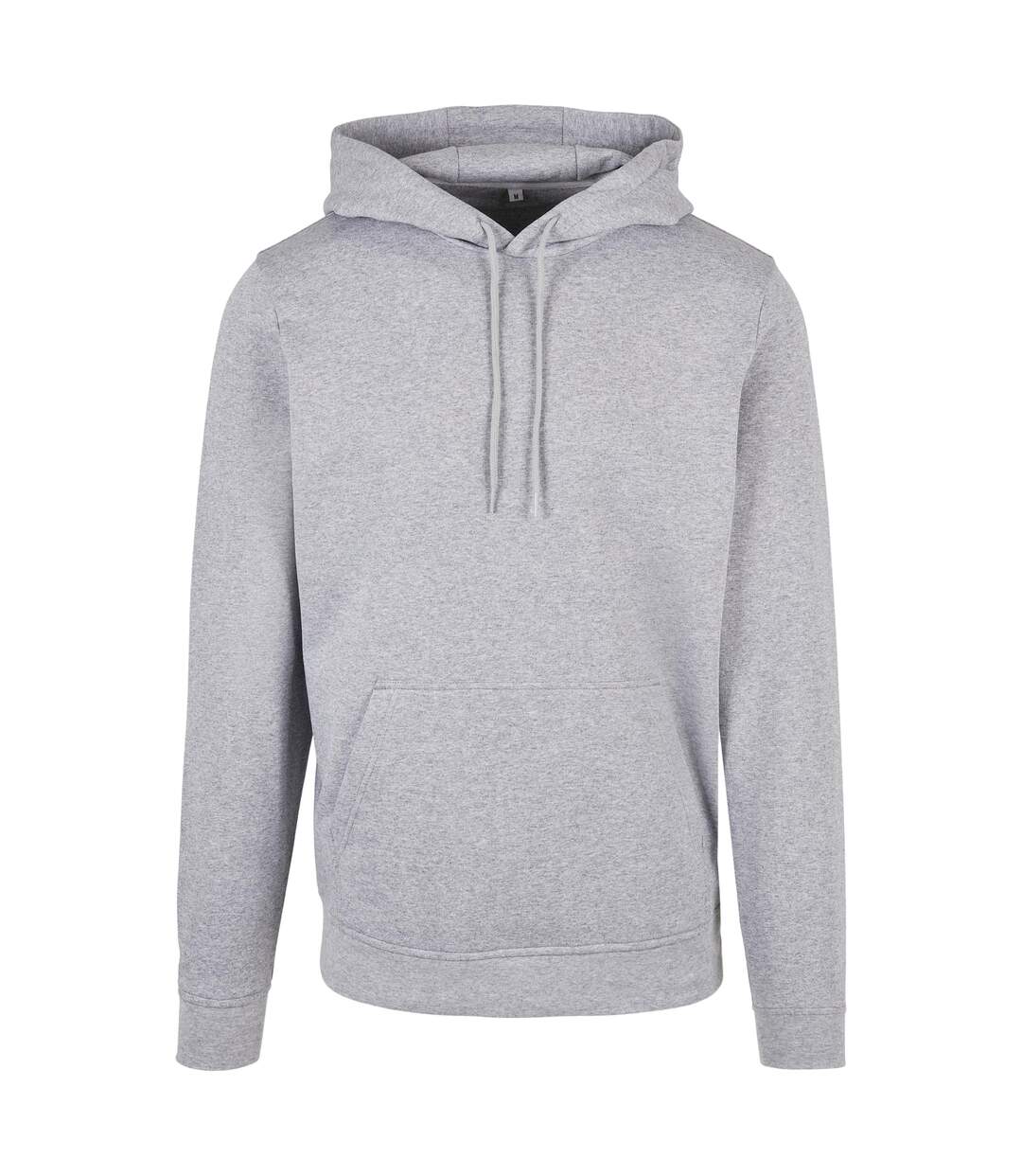 Mens Basic Hoodie Gris Chiné Build Your Brand-1
