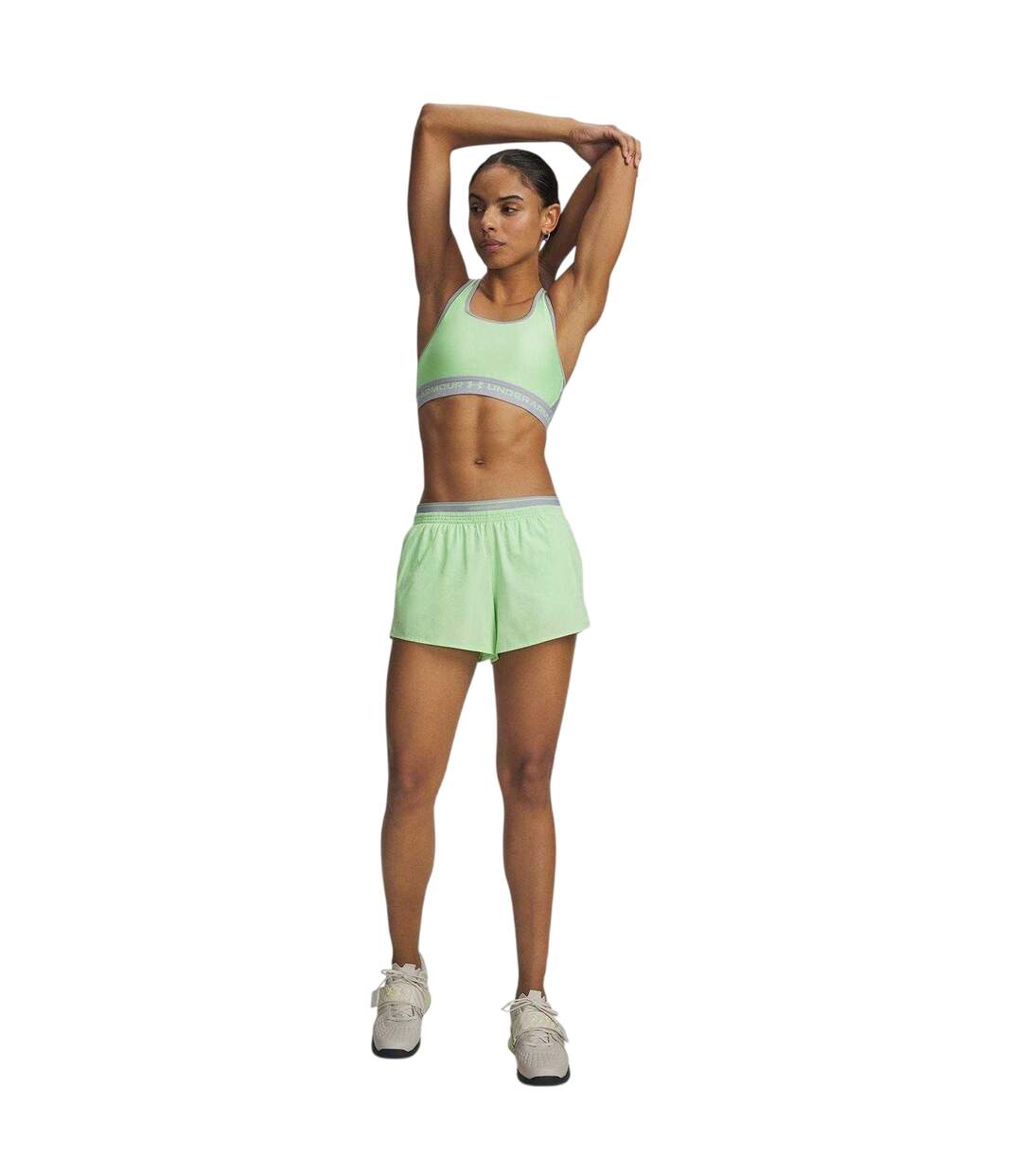 Short De Course Vanish Femme Citron Vert Under Armour-4