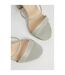Principles Womens/Ladies Evie Block Heel Sandals (Silver) - UTDP767