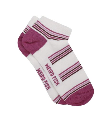 Socquettes Loretta Femme Framboise Foncé Weird Fish