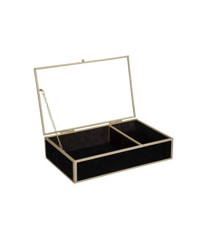 Boîte à Bijoux en Verre Pénélope 23cm Noir