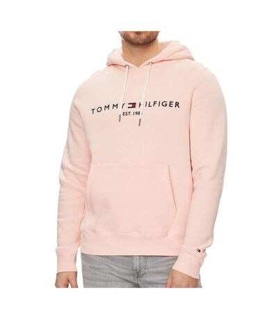 Sweat à Capuche Rose Homme Tommy Hilfiger Logo Hoodie - M