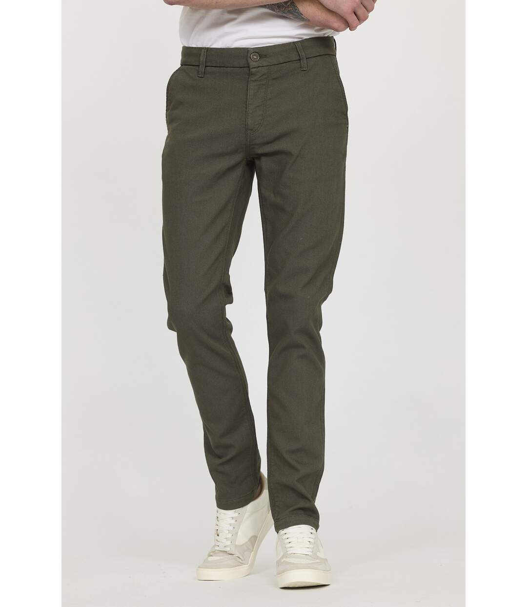 Pantalon coton chino slim NEILS-1