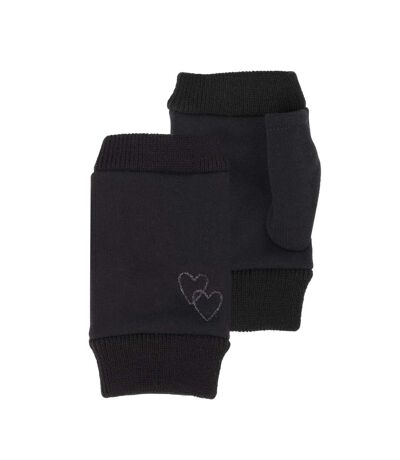Isotoner Mitaines femme tissu doux et chaud, taille unique, non doublé