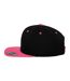 Casquette Ajustable Classic Noir Rose Néon Yupoong-3