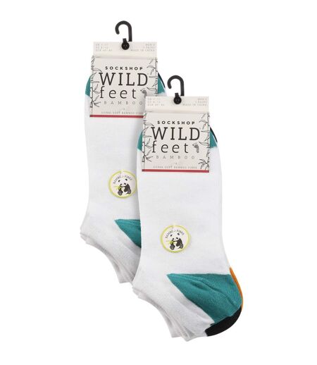 Wildfeet - 10 Pack Mens Bamboo Trainer Sport Socks