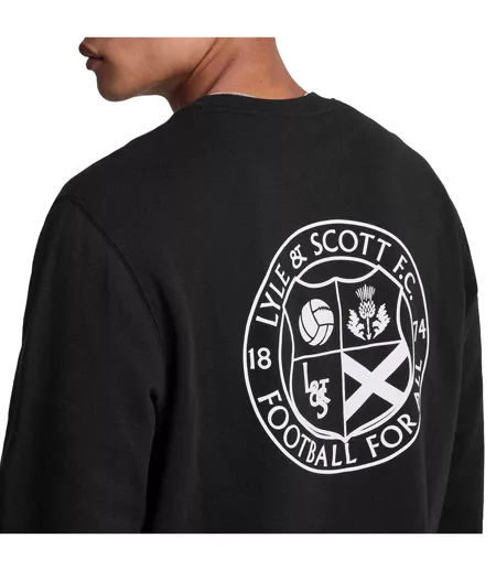 Sweat Football For All Homme Noir Lyle & Scott