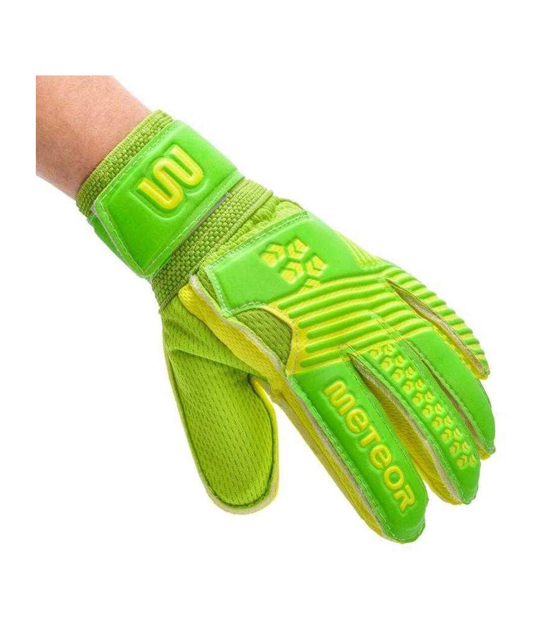 Gants De Gardien De But Entraînement Catch Adulte Vert Meteor-4