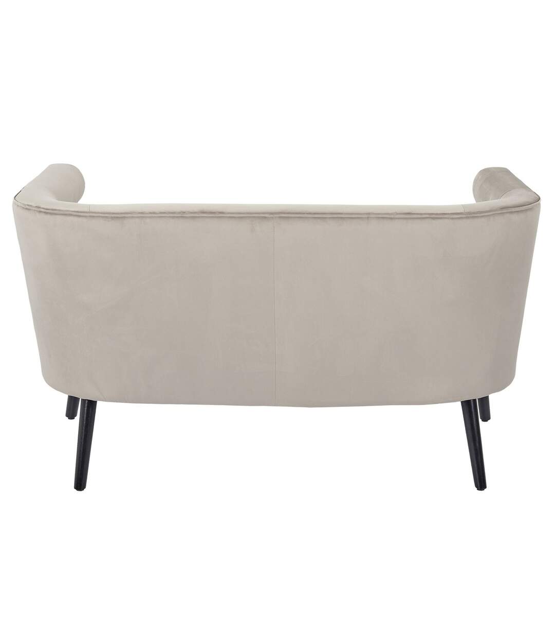 Canapé Amélia effet velours - Taupe-3