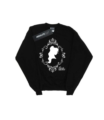Disney Princess Mens Belle Silhouette Sweatshirt (Black) - UTBI43323