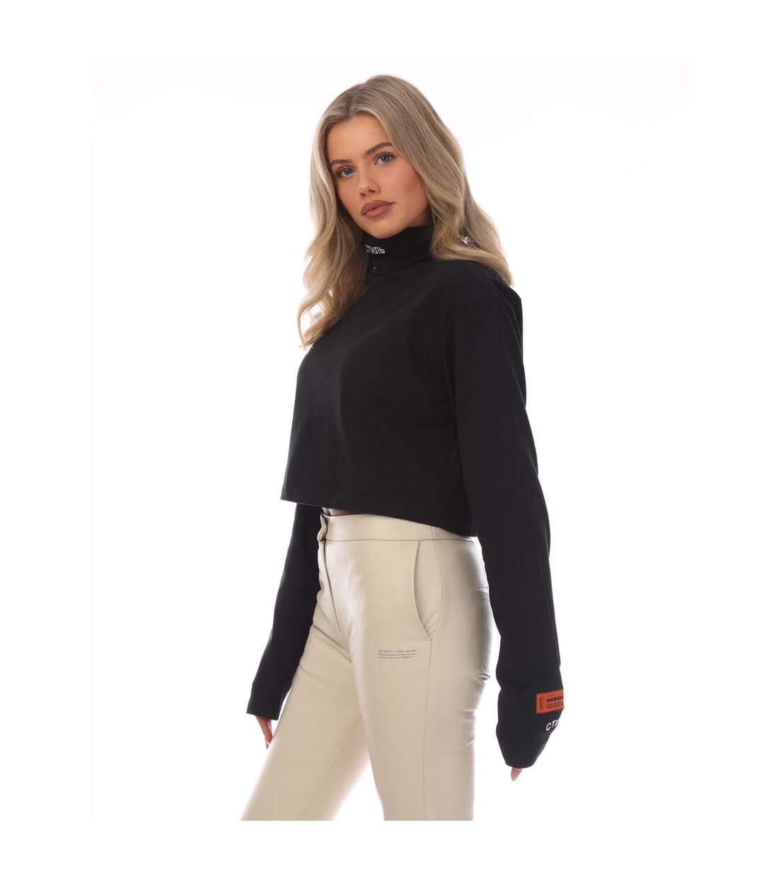 T-shirt ctnmb femme noir / blanc Heron Preston-4