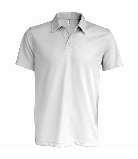 Kariban Proact Mens Short Sleeve Performance Polo Shirt (White)