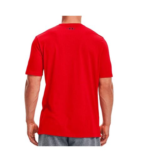 T-shirt rouge homme under armour left chest