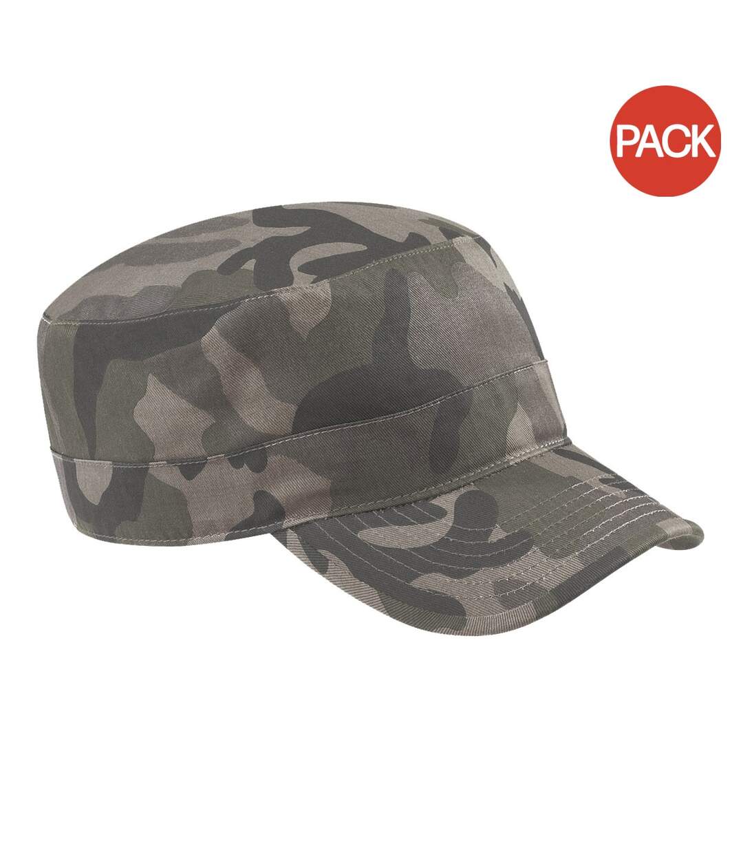 Lot de 2  casquettes à motif camouflage adulte camouflage champs Beechfield-1