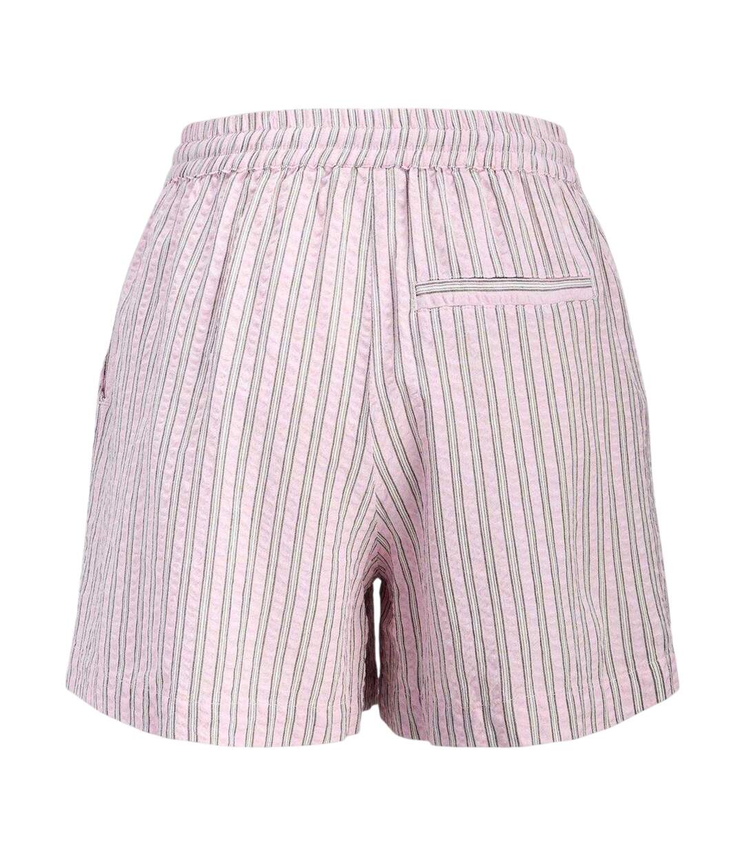 Womens/ladies Zoe Seersucker Stripe Shorts Pink Lady JJXX-3