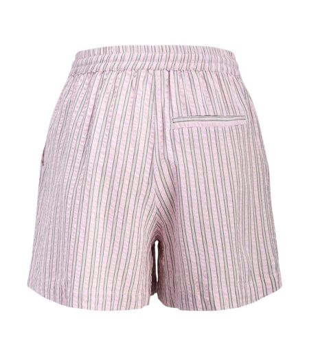 Womens/ladies Zoe Seersucker Stripe Shorts Pink Lady JJXX
