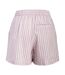 Womens/ladies Zoe Seersucker Stripe Shorts Pink Lady JJXX-3