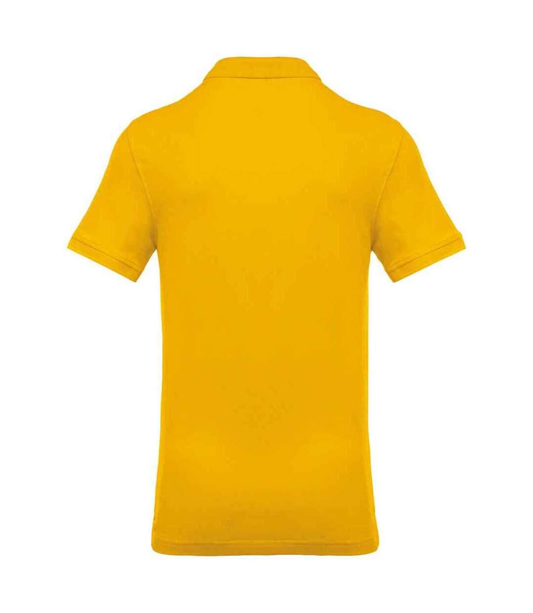 Mens pique polo shirt yellow Kariban