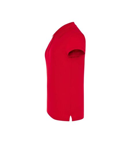 Polo Motif/style Uni Femme Rouge JHK