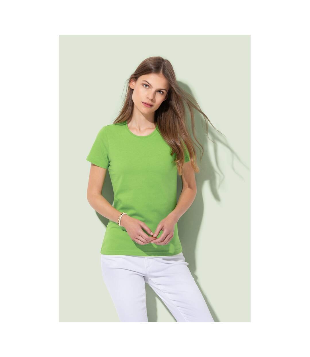 T-shirt classique femme vert kiwi Stedman