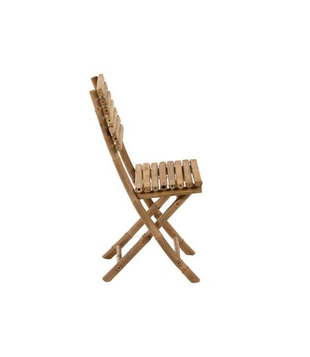 Paris Prix - Chaise Pliable Design bambou 98cm Naturel