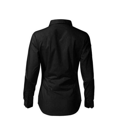 Chemisier Manches Longues Style Femme Noir Malfini