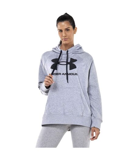 Sweat À Capuche Rival Femme Gris Under Armour