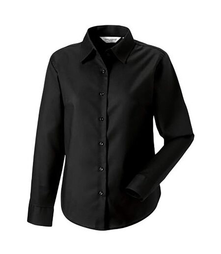 Collection Chemisier À Manches Longues Femme Noir Russell